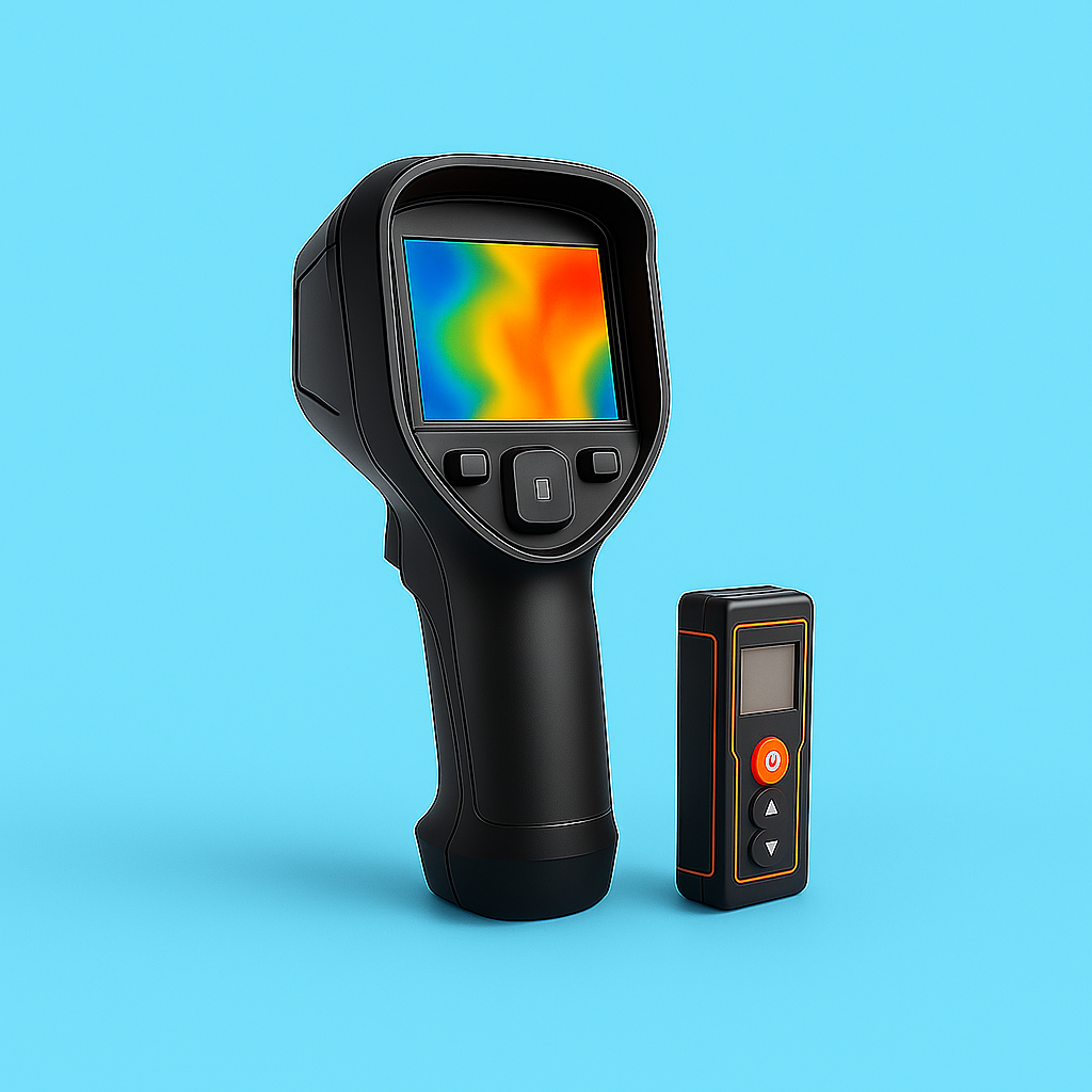 Visuel de la prestation de thermographie infrarouge pour la détection des déperditions énergétiques, réalisée par NOUVAC.